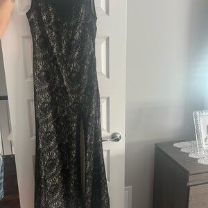 Miusol Black Mesh Dress